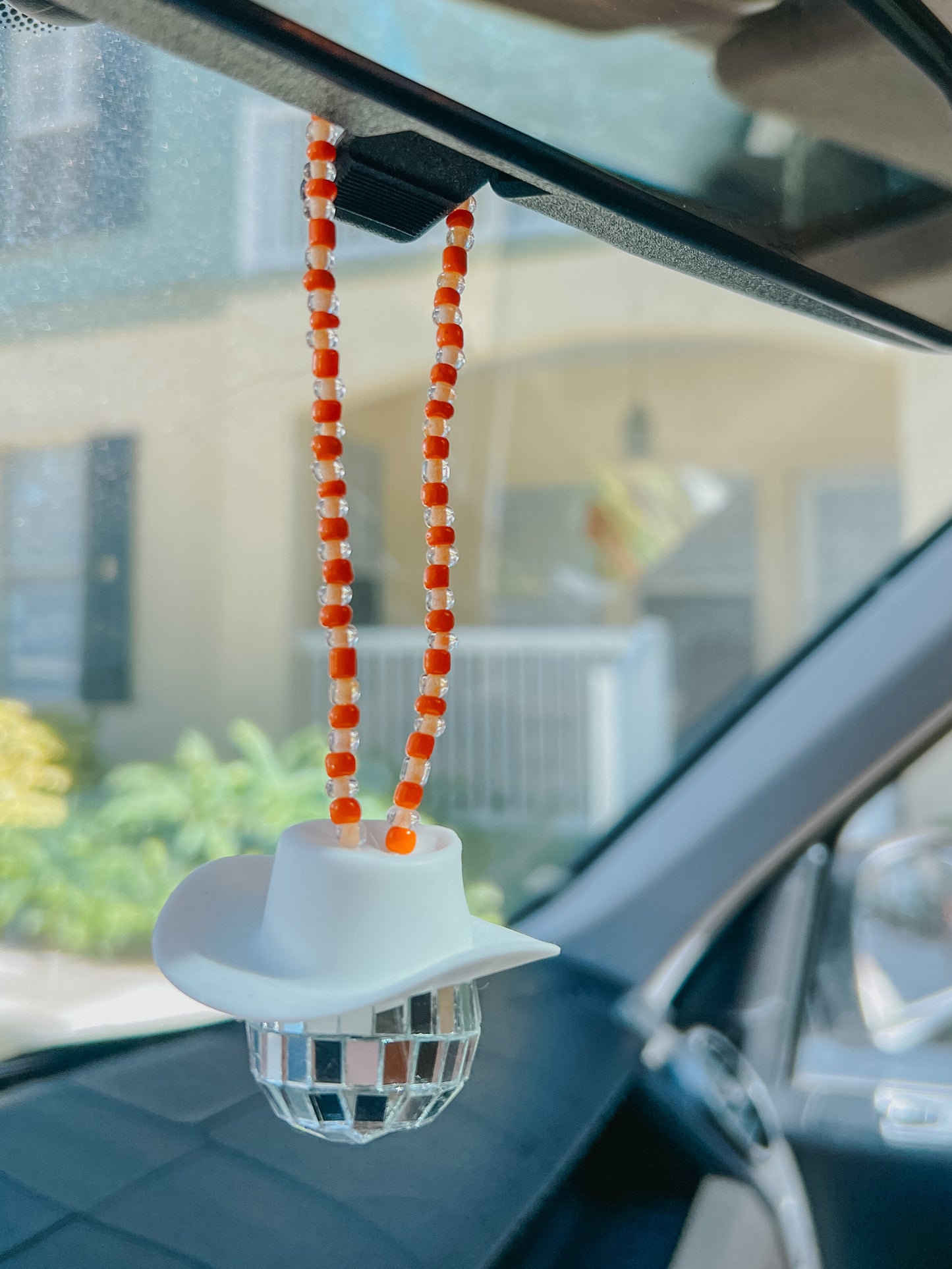 disco cowboy car hanging