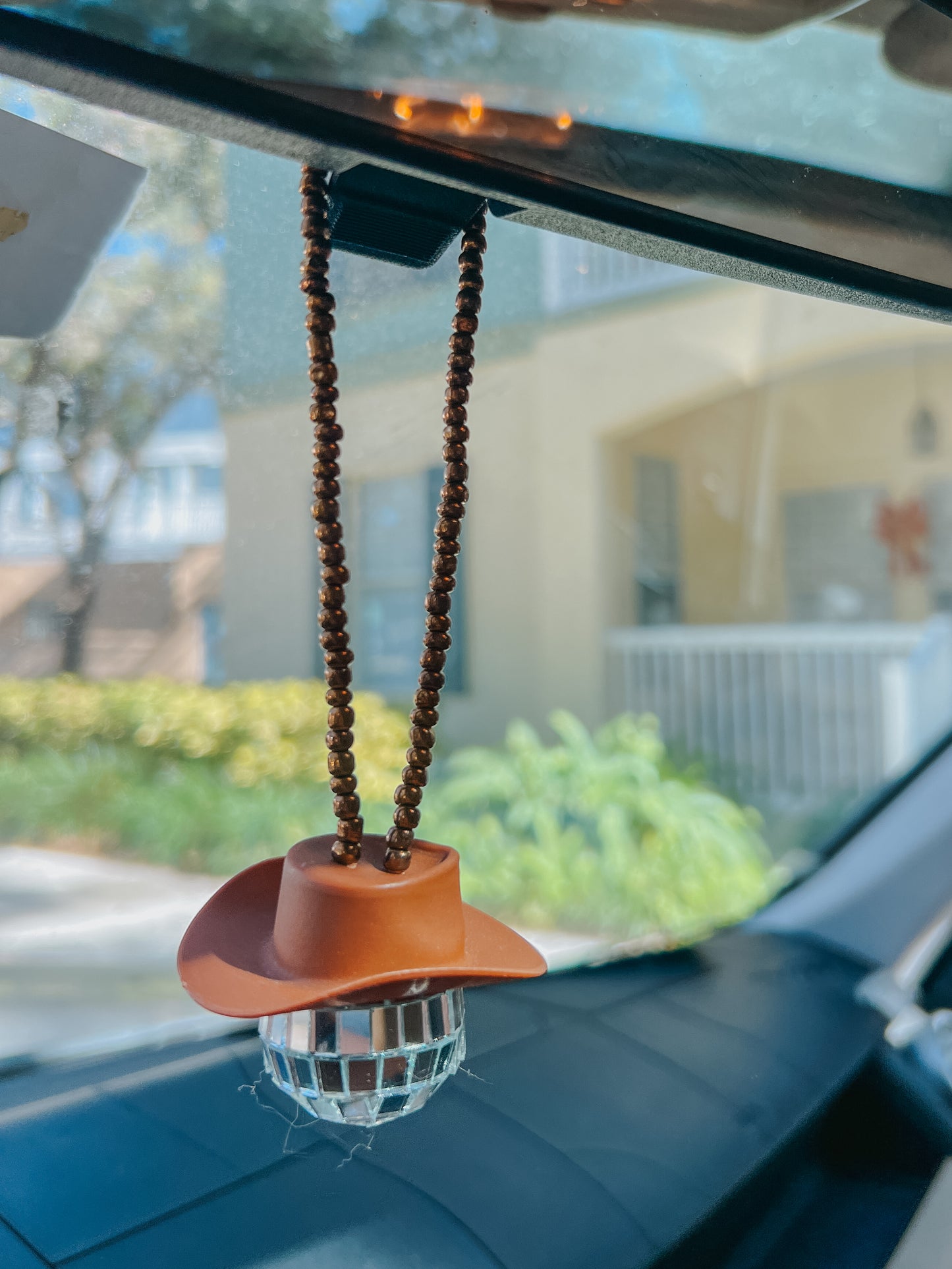 disco cowboy car hanging