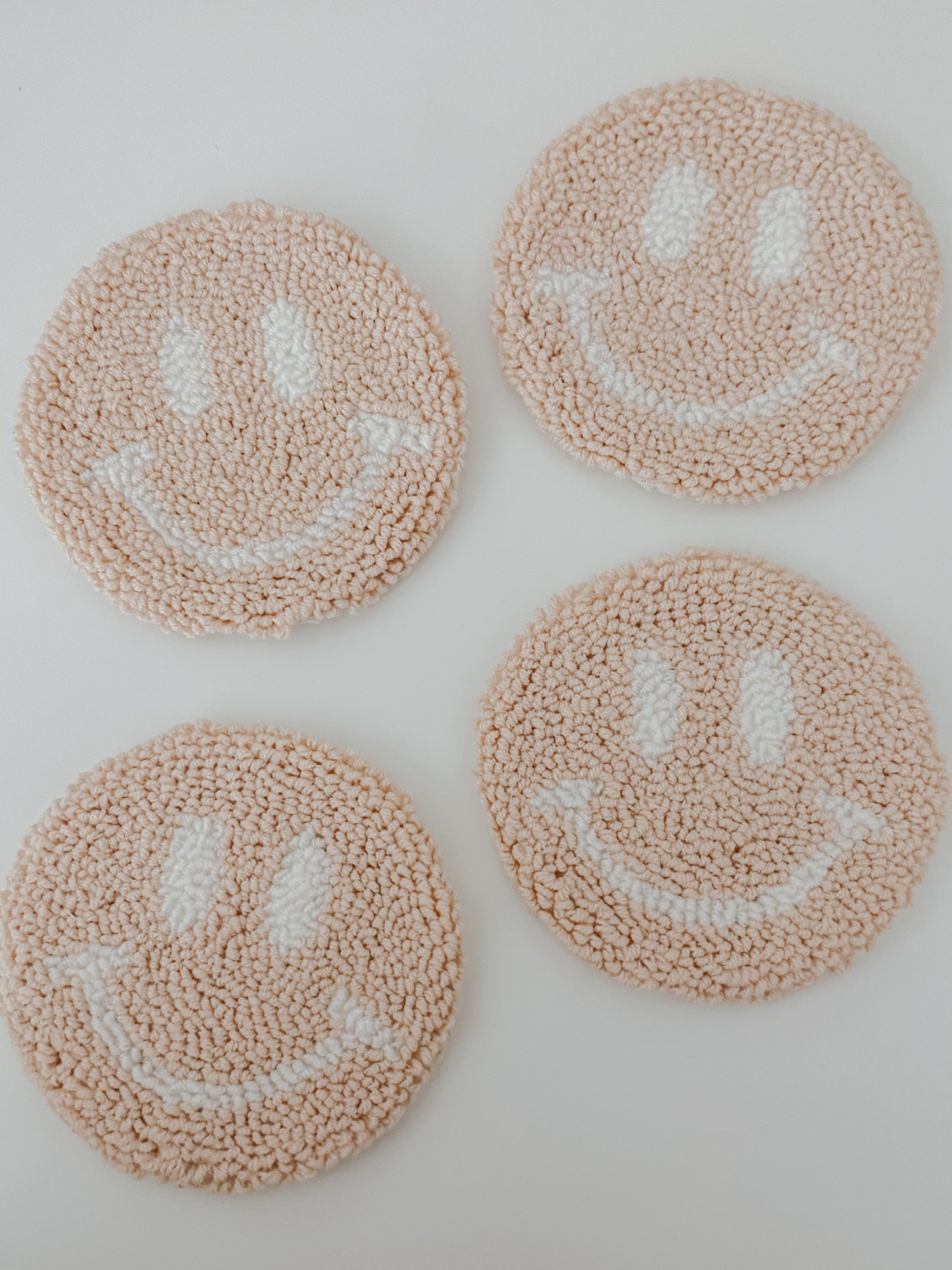 smiley mug rugs