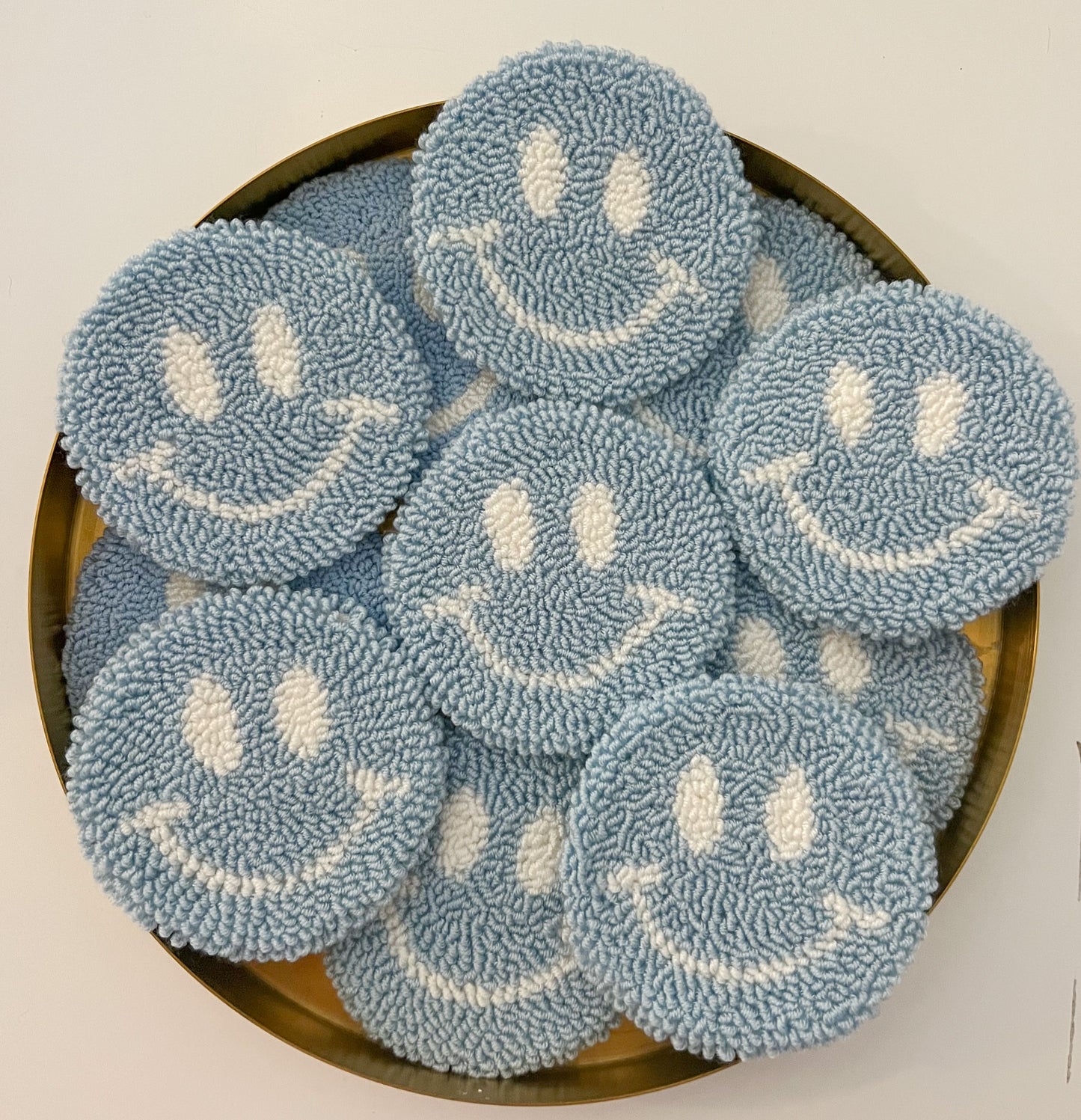 smiley mug rugs