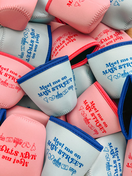 meet me on main street cup cover