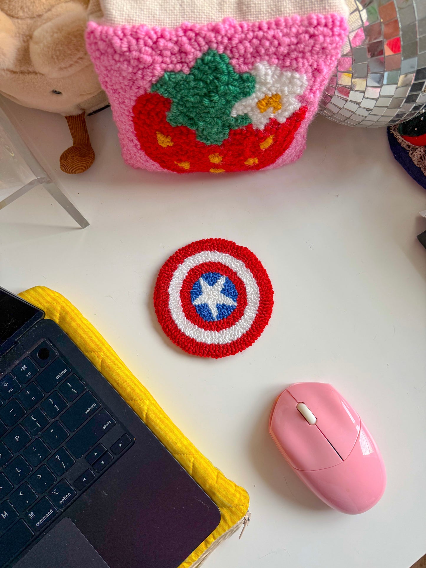 super hero mug rugs