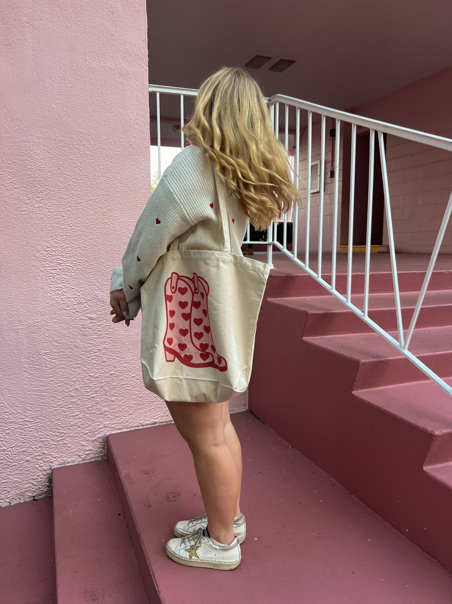 lover boots tote
