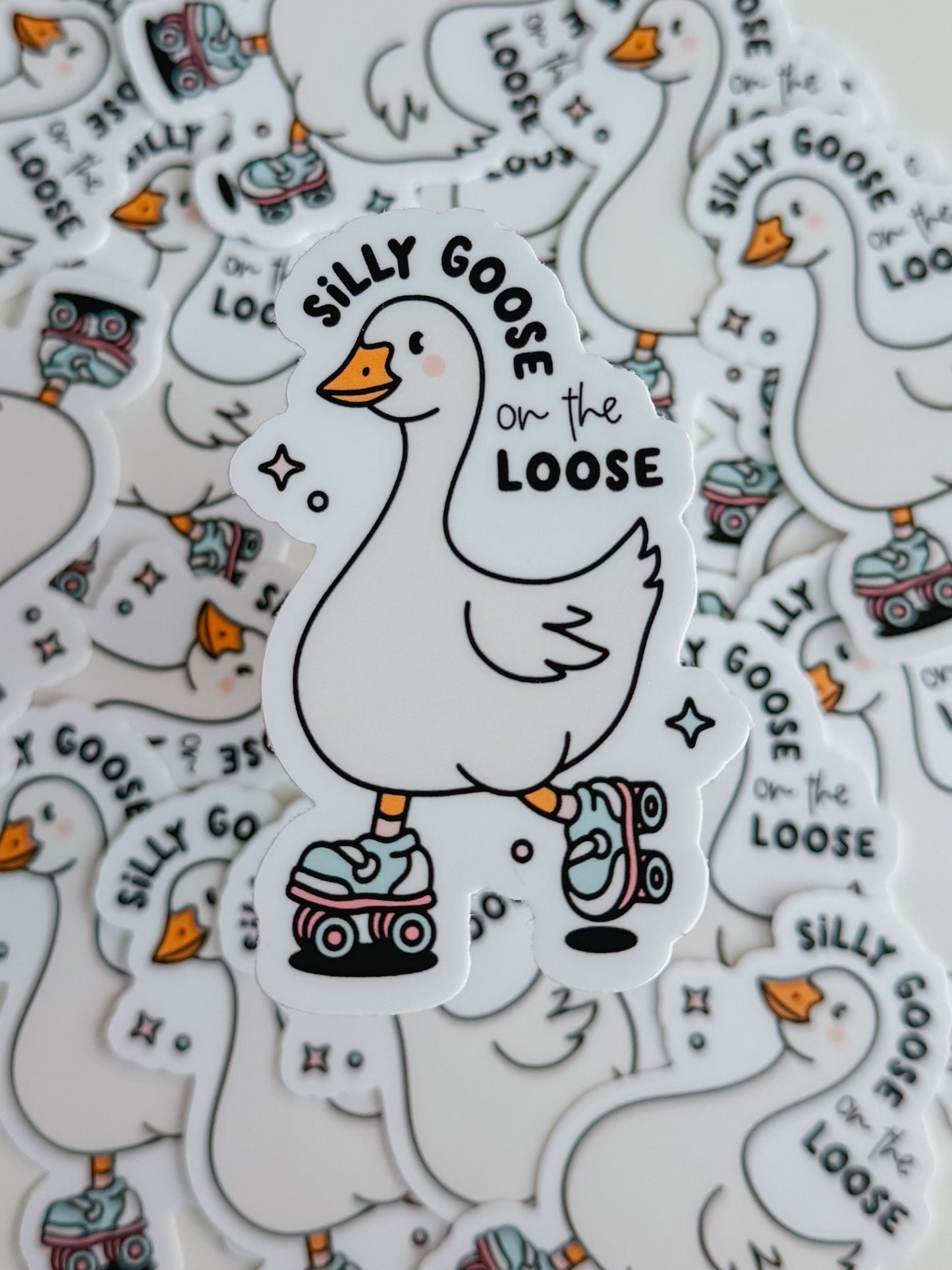 silly goose on the loose sticker