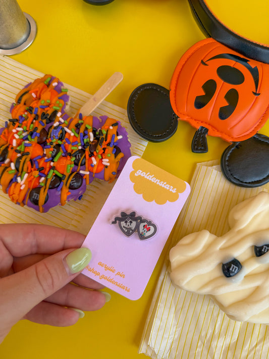 jack and sally locket pin