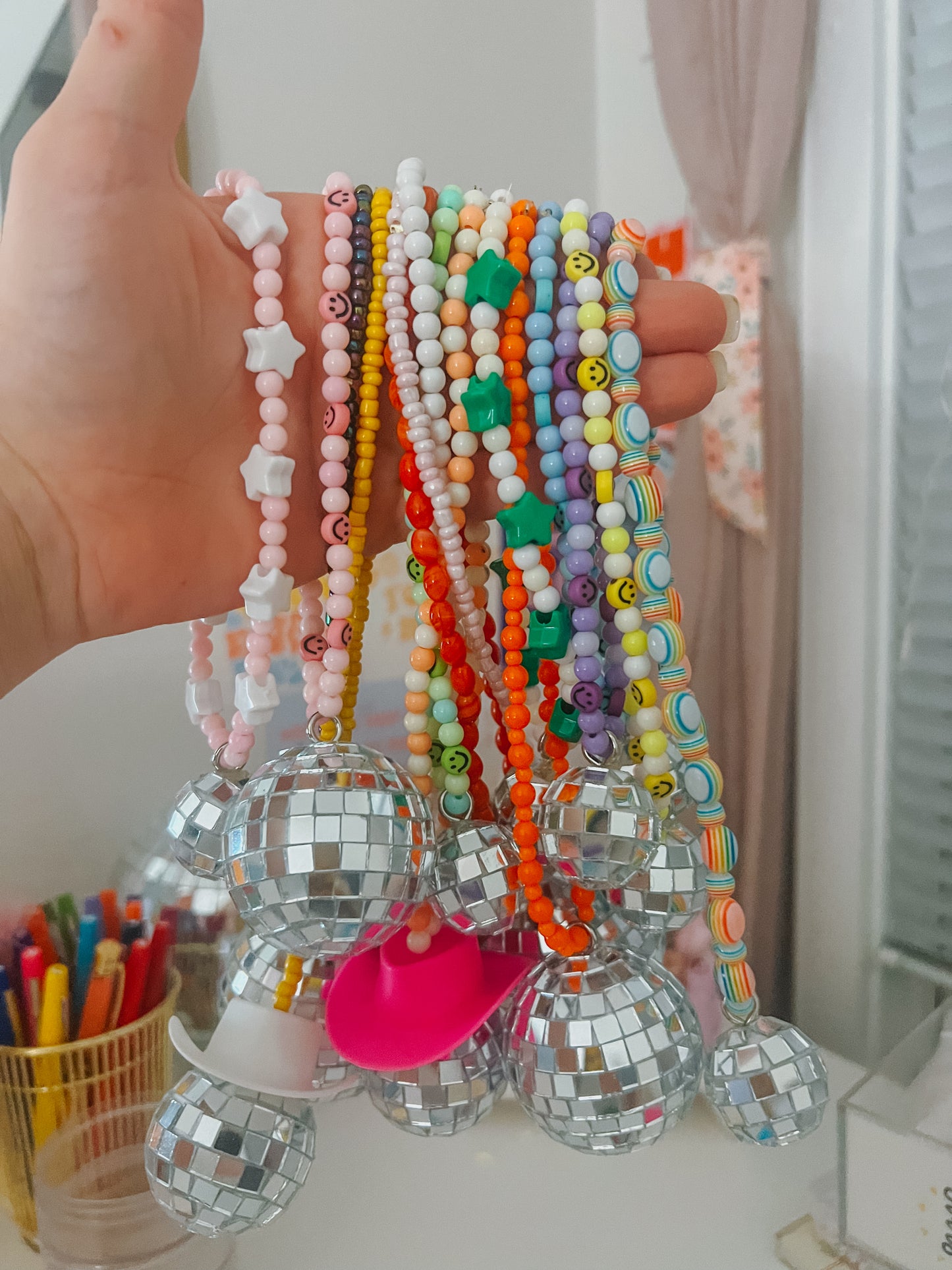 disco ball car hangings