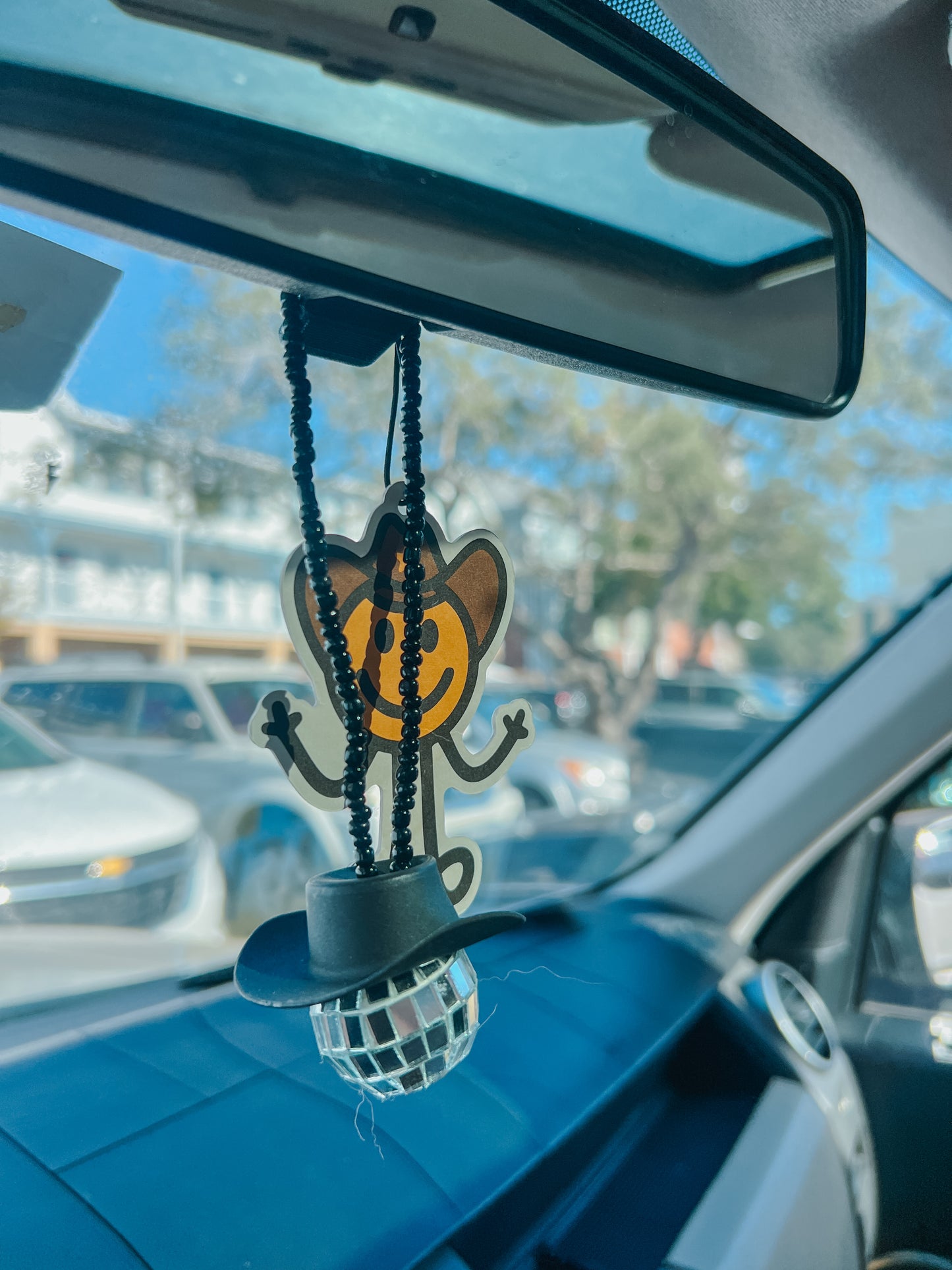 disco cowboy car hanging