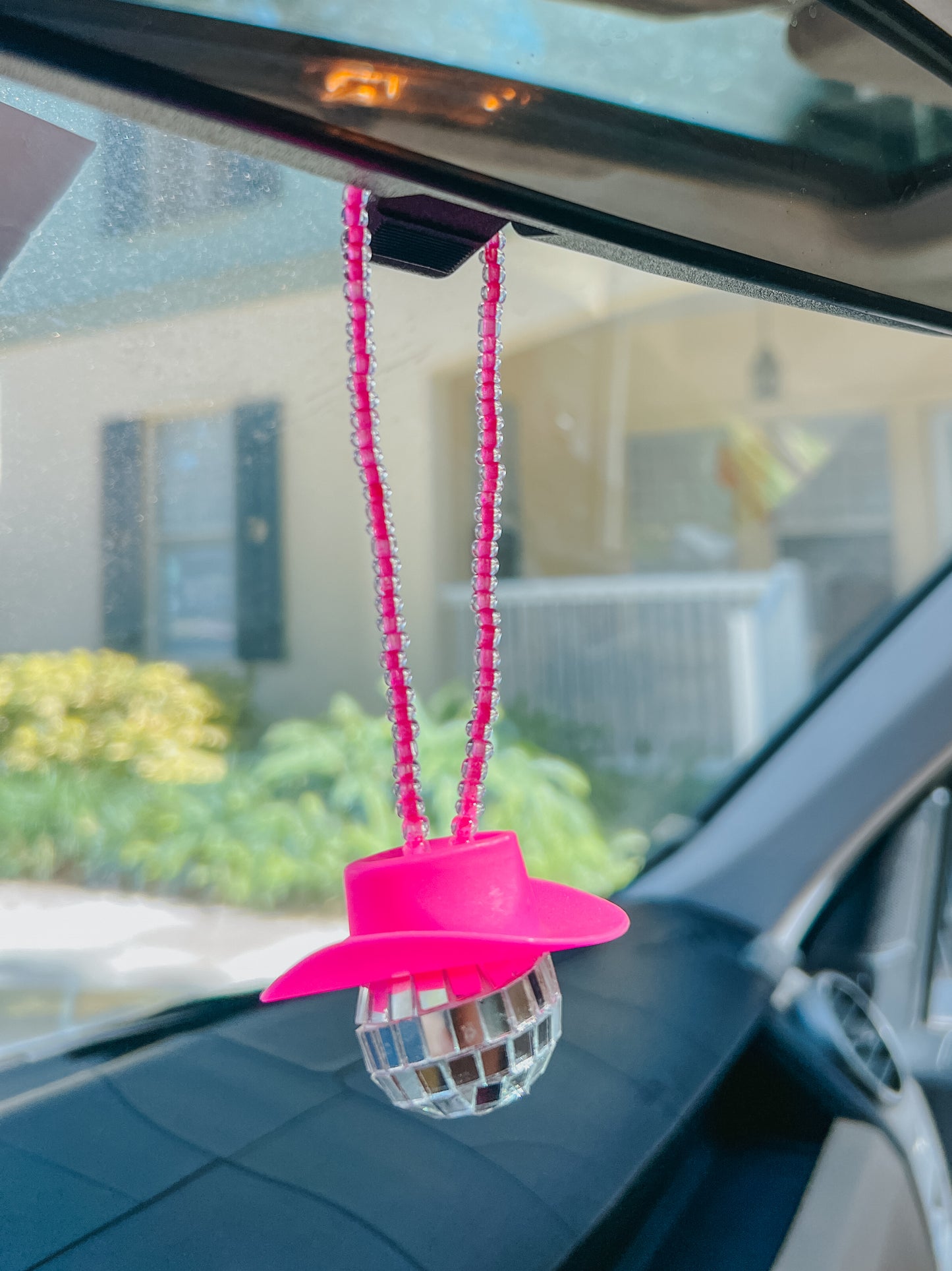 disco cowboy car hanging