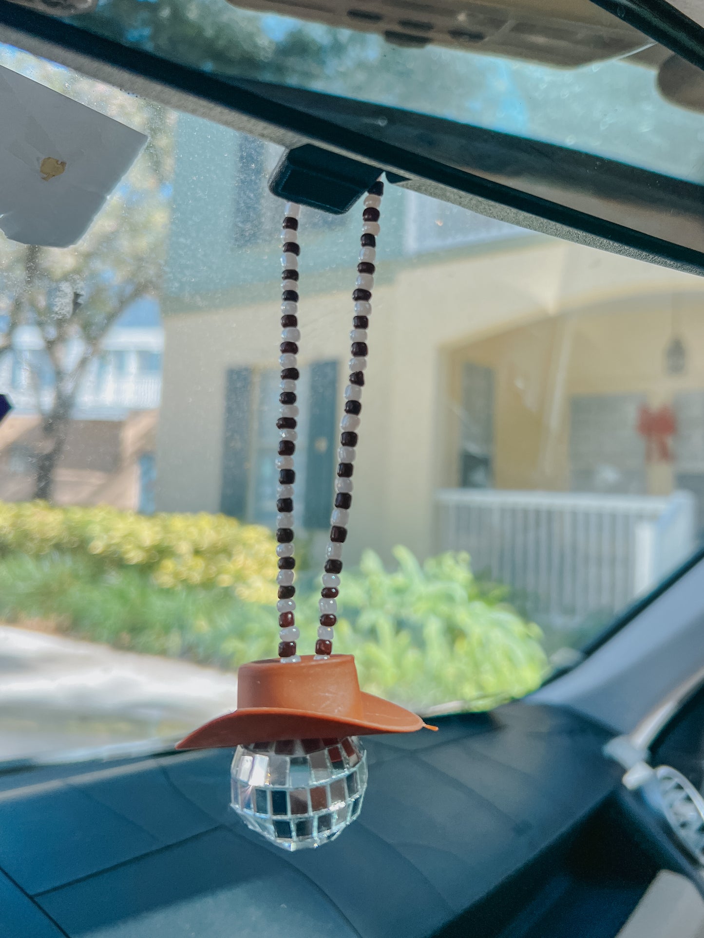 disco cowboy car hanging