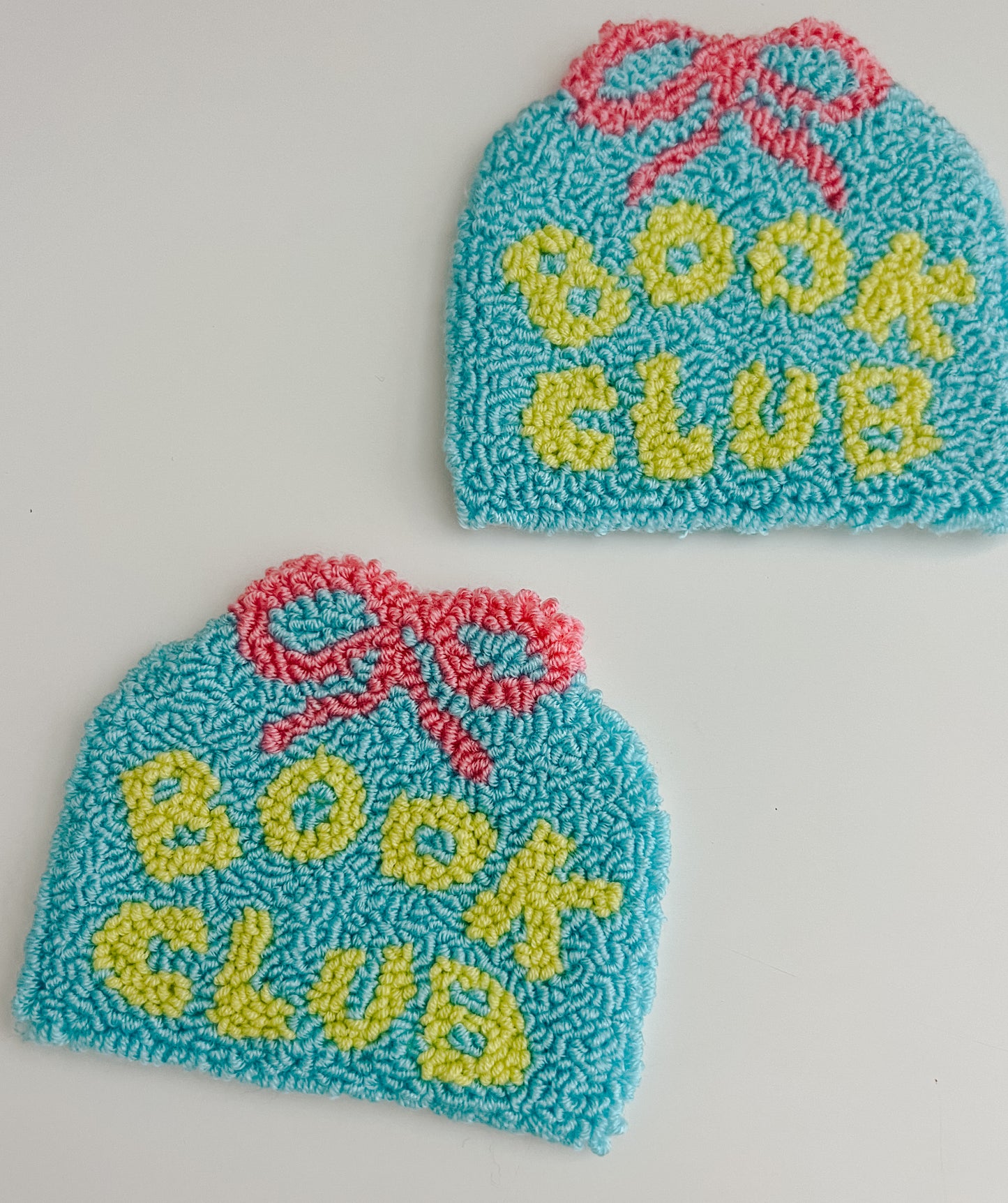 book club mug rugs