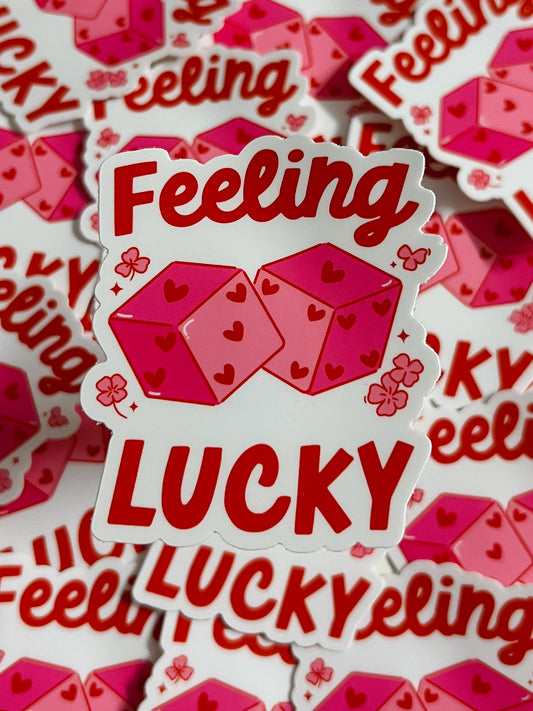 feeling lucky sticker
