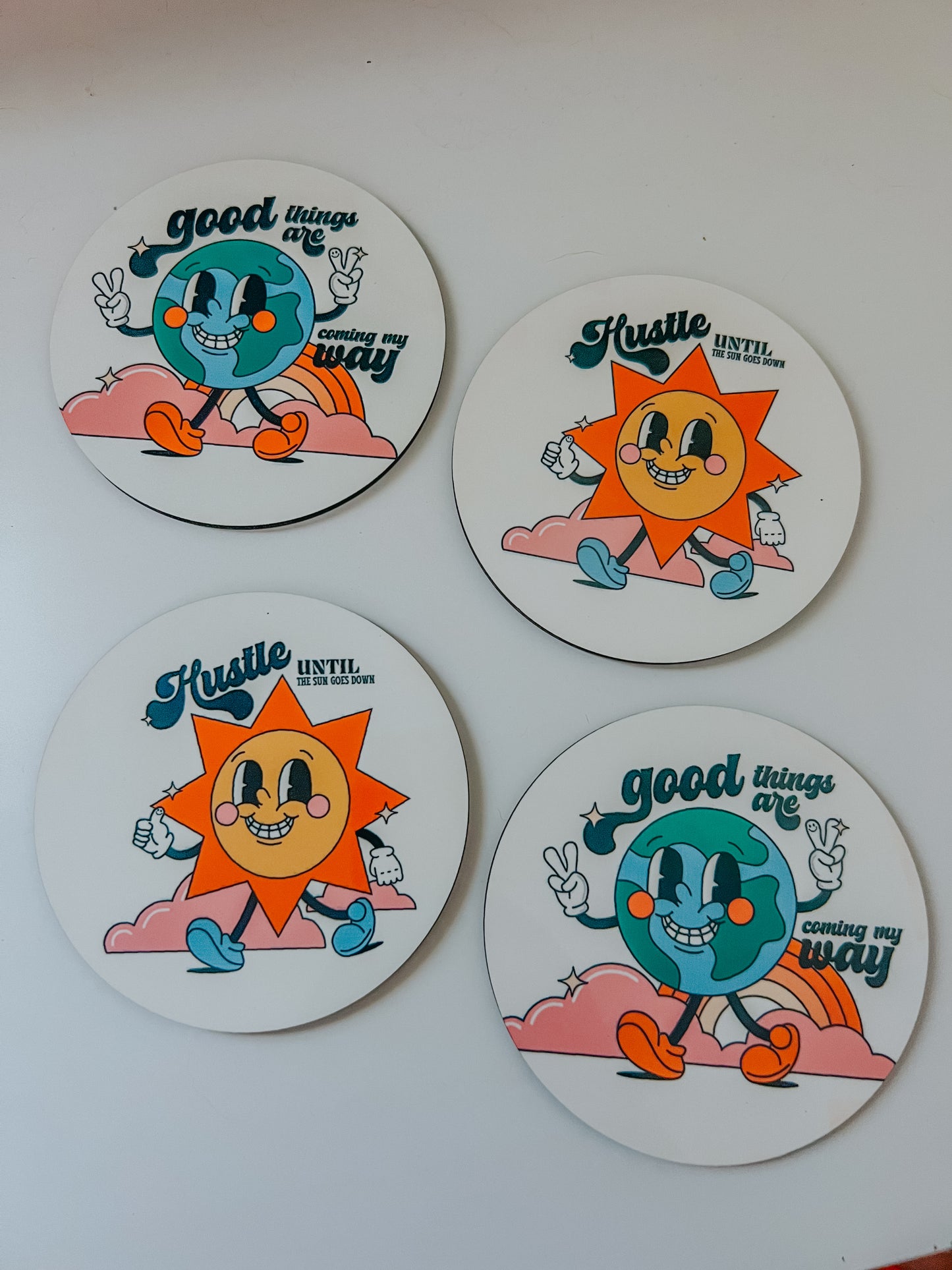 wooden coasters