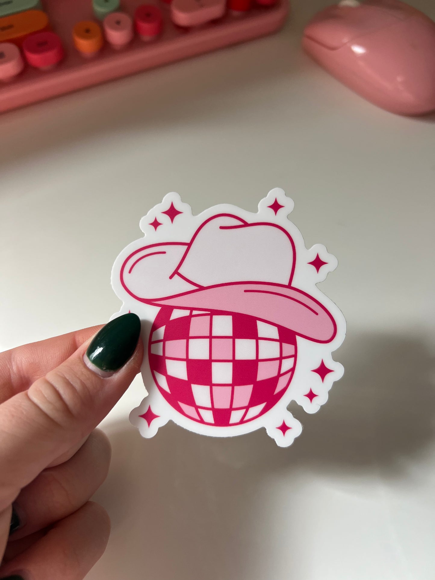 disco cowboy sticker