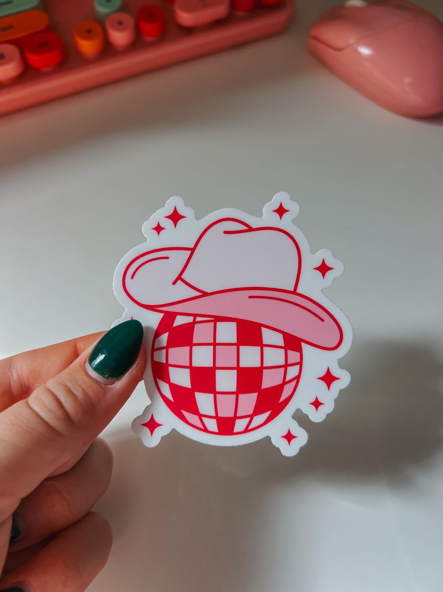 disco cowboy sticker