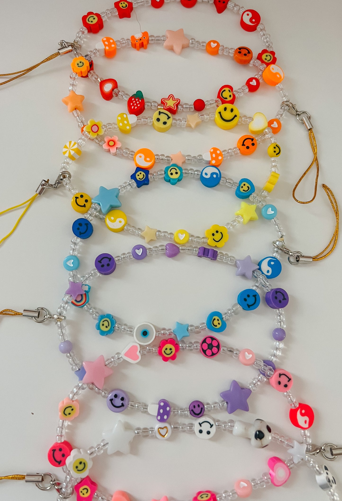 rainbow phone charms