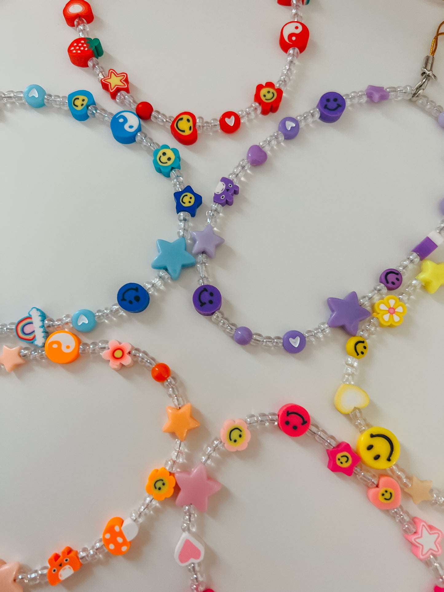 rainbow phone charms