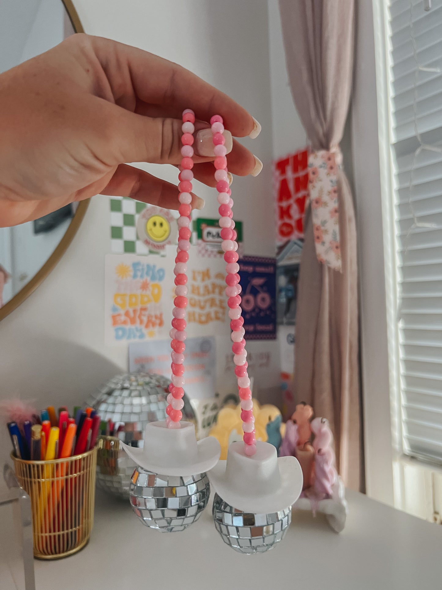 disco cowboy car hanging