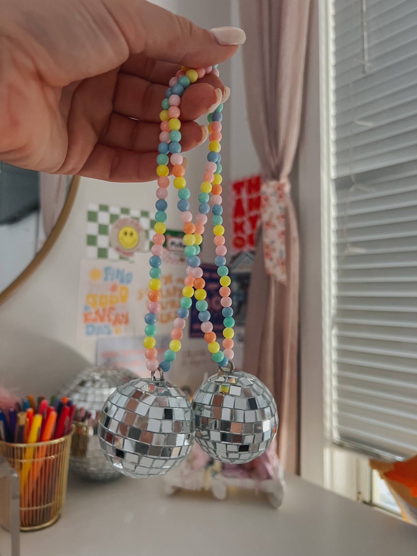 disco ball car hangings