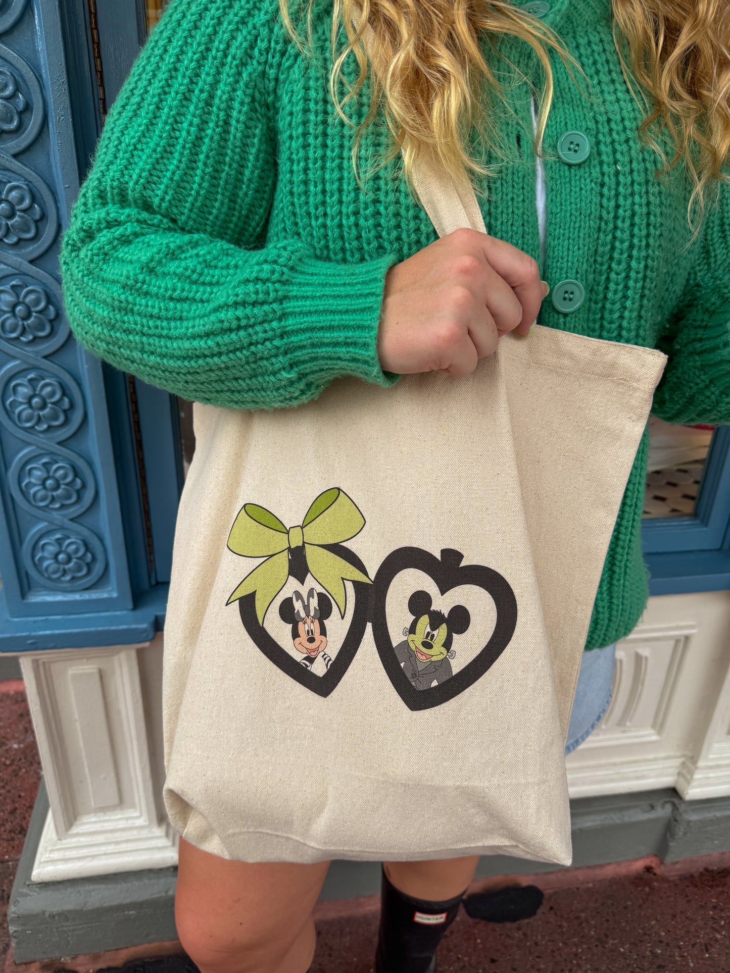 frankenstein locket tote