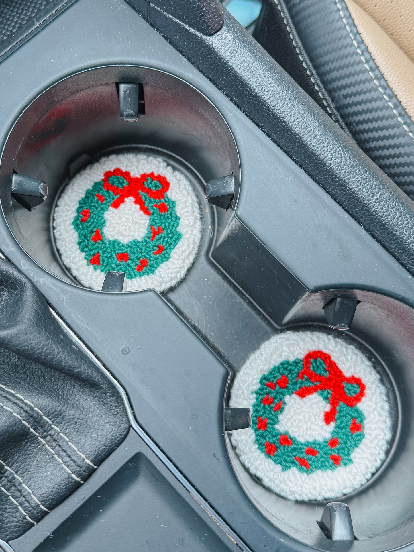 christmas car coasters