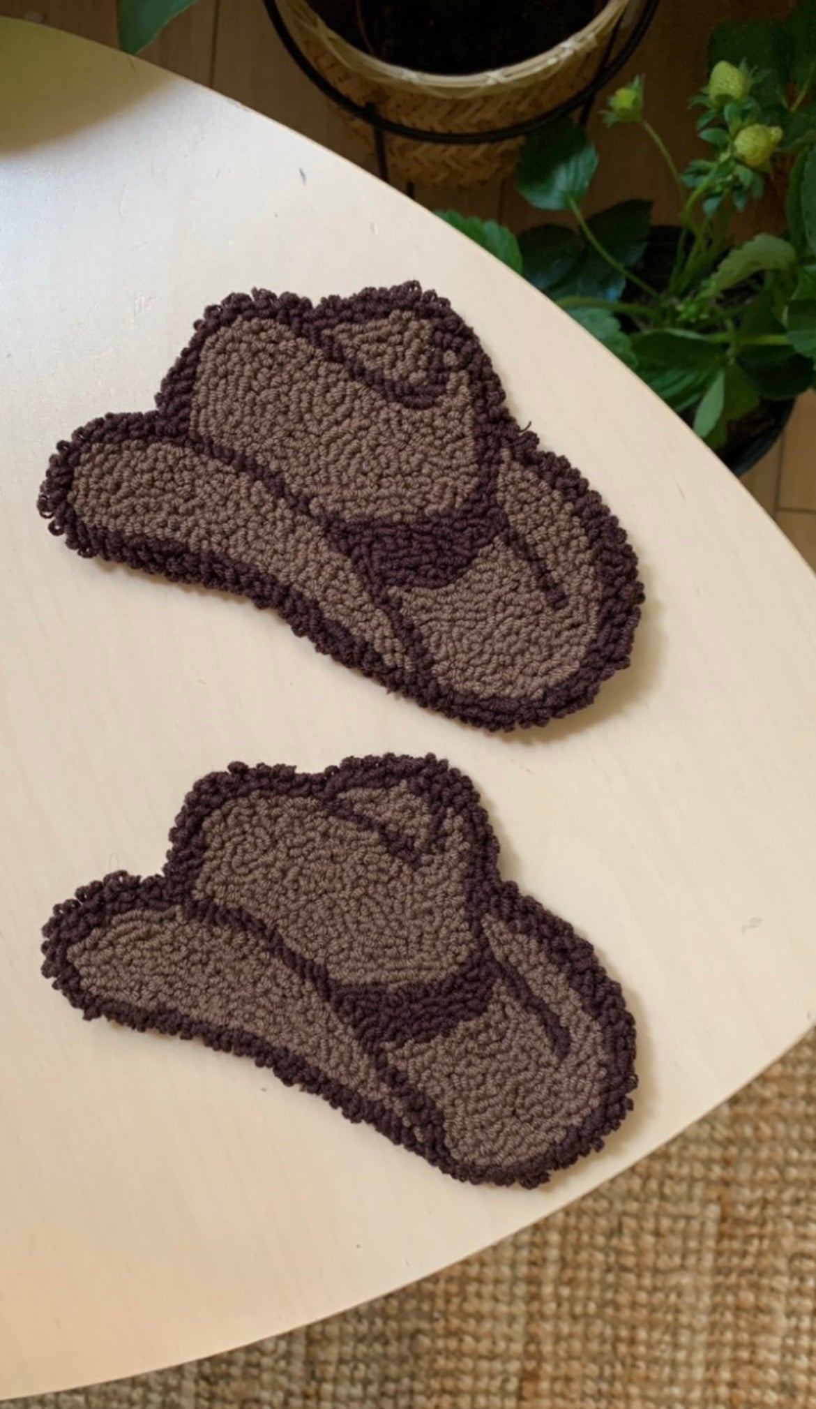 cowboy hat mug rug