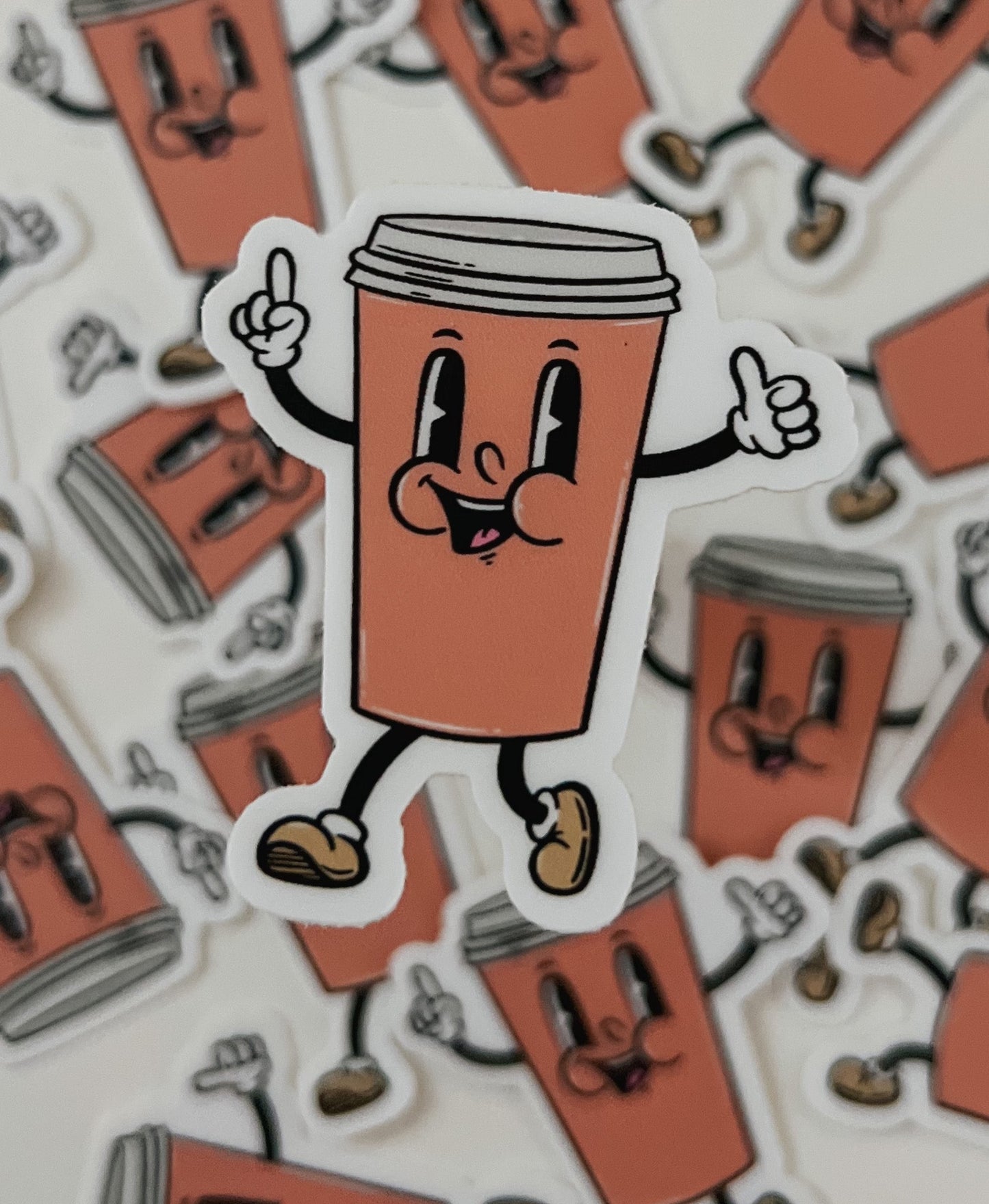 coffee man sticker