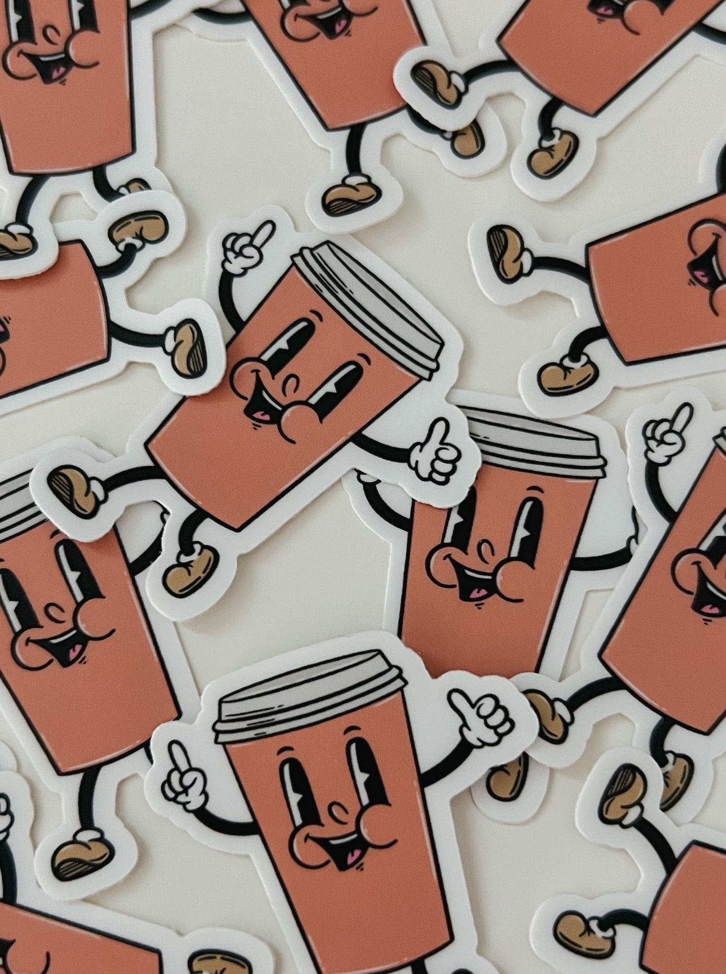 coffee man sticker