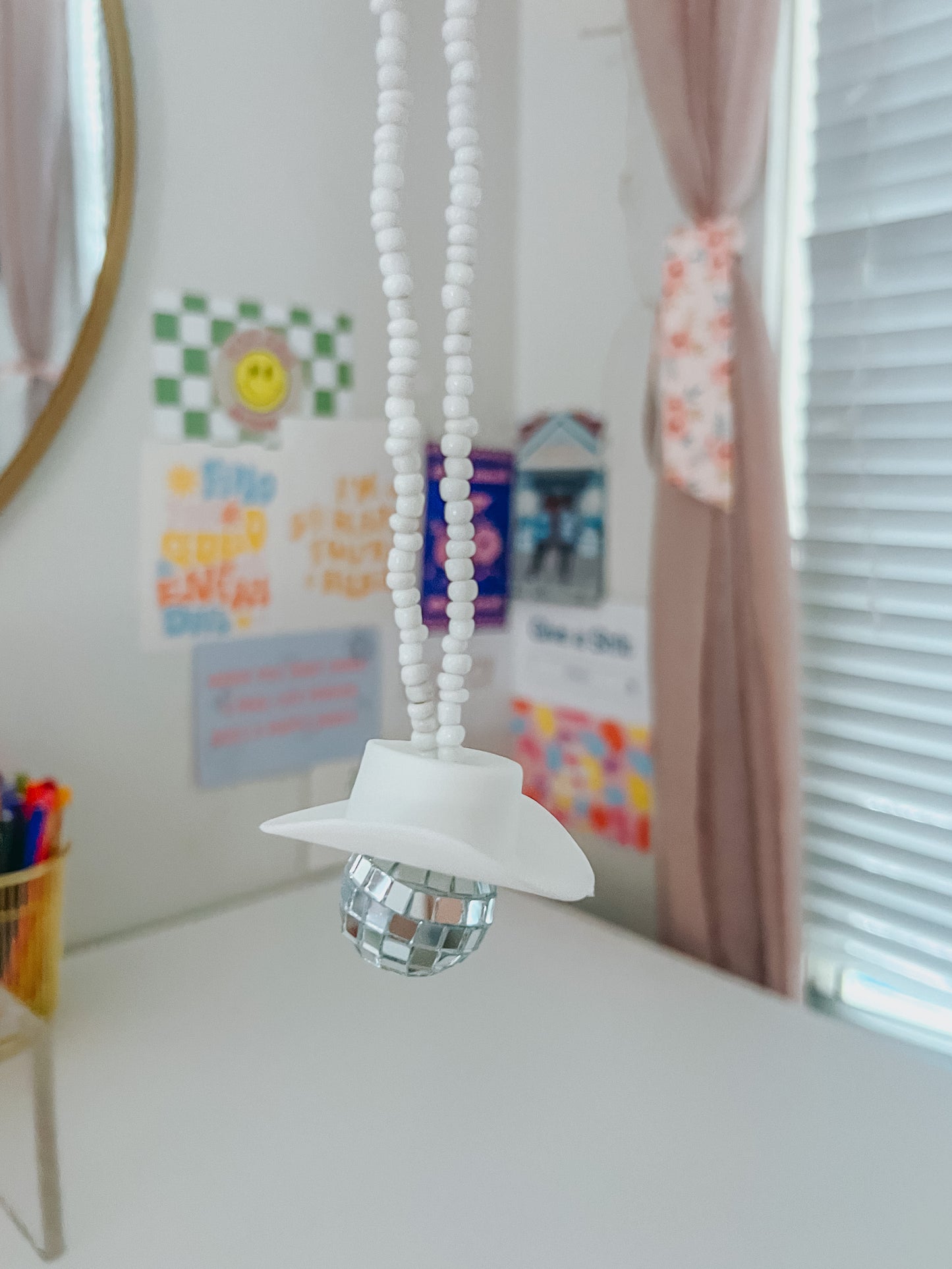 disco cowboy car hanging