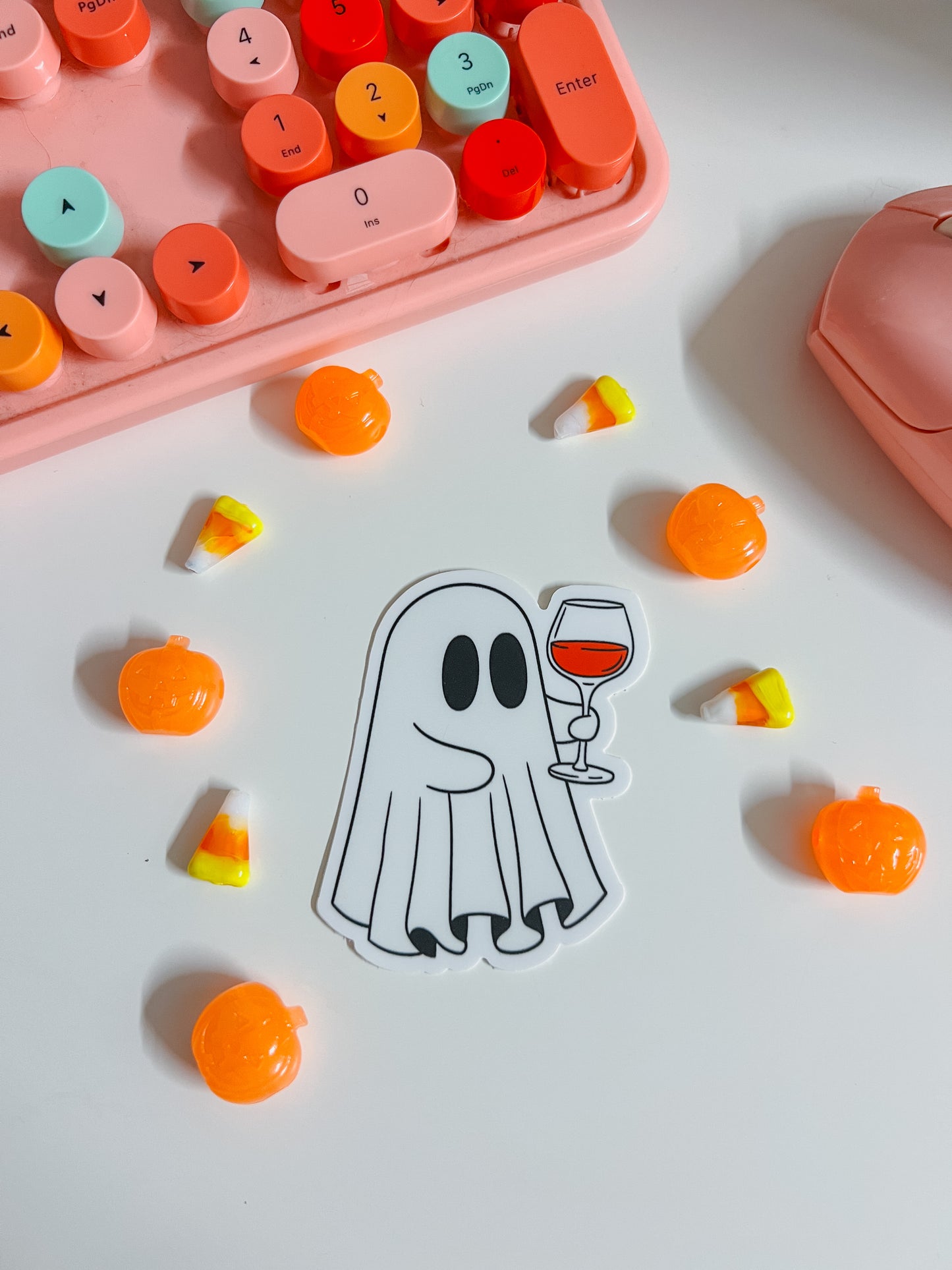 wine ghost sticker