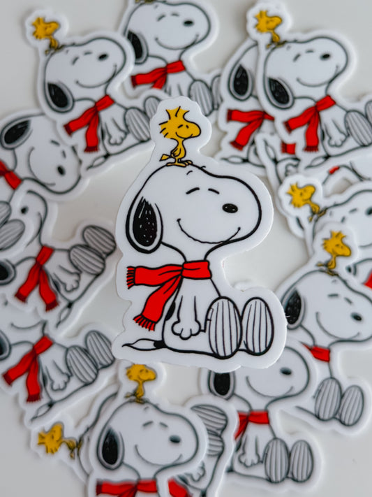 christmas snoopy stickers