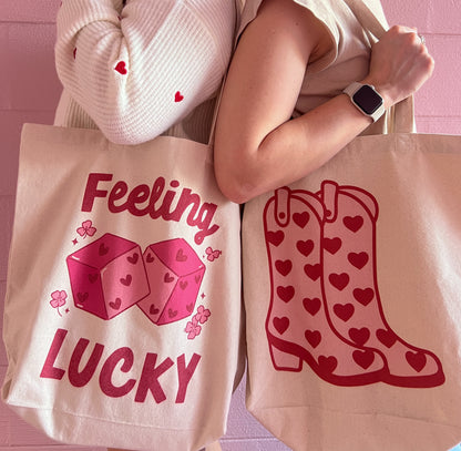 lover boots tote