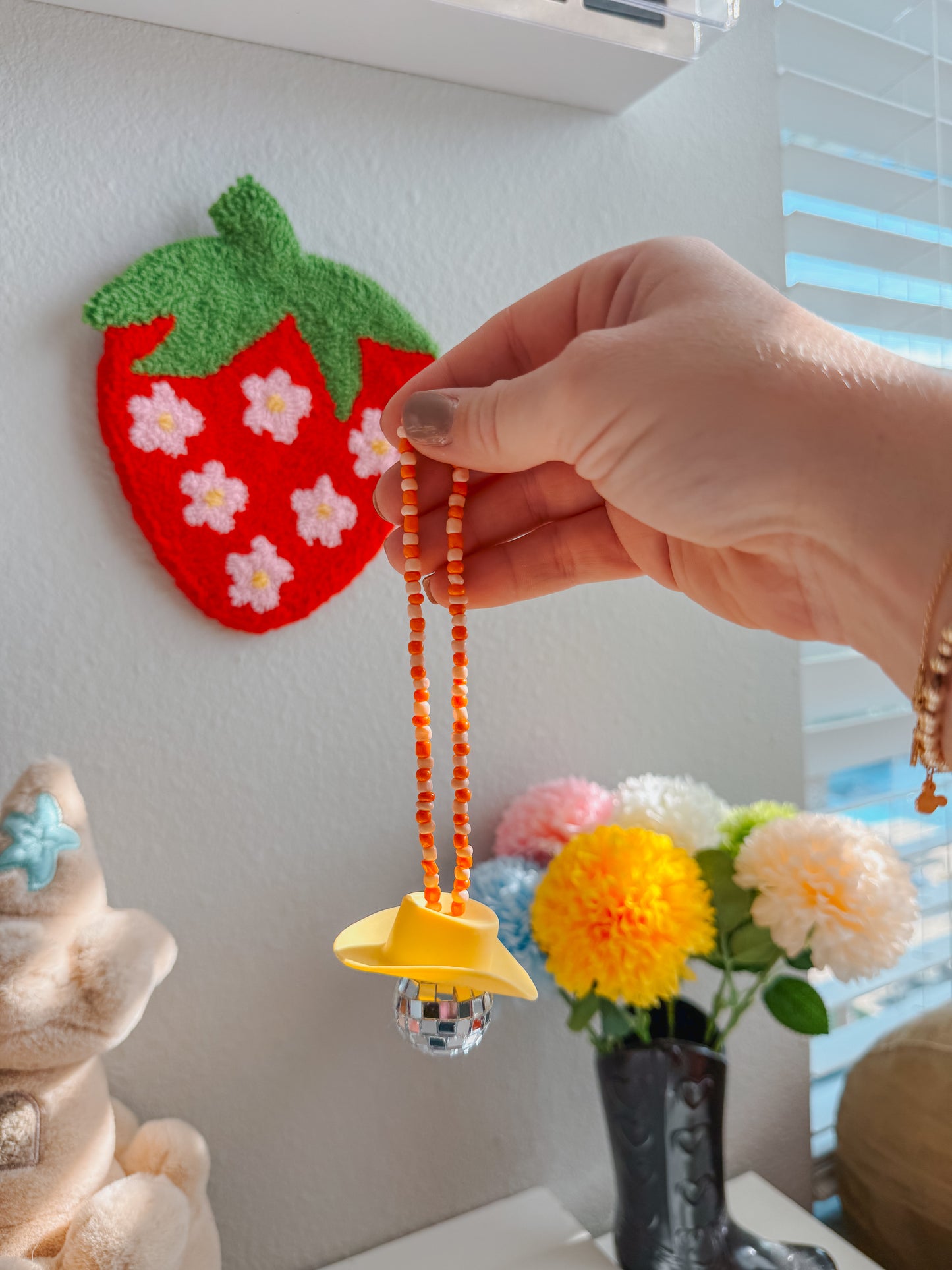 disco cowboy car hanging