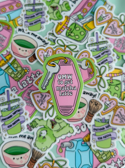 matcha stickers