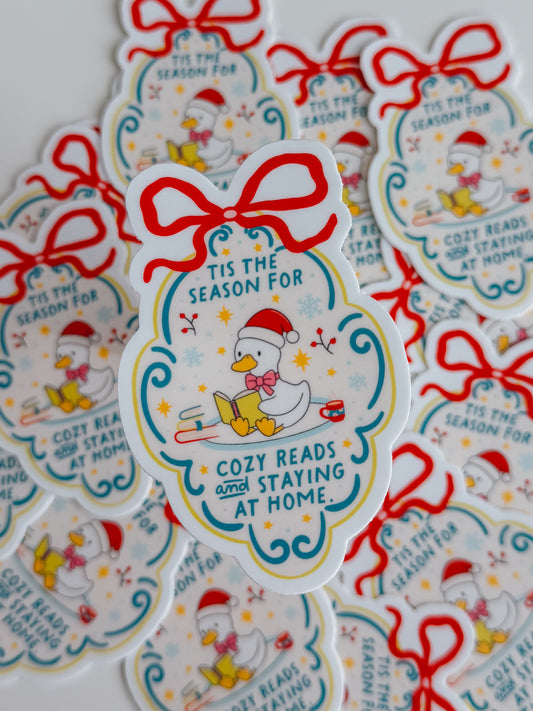 tis the season for staying in sticker