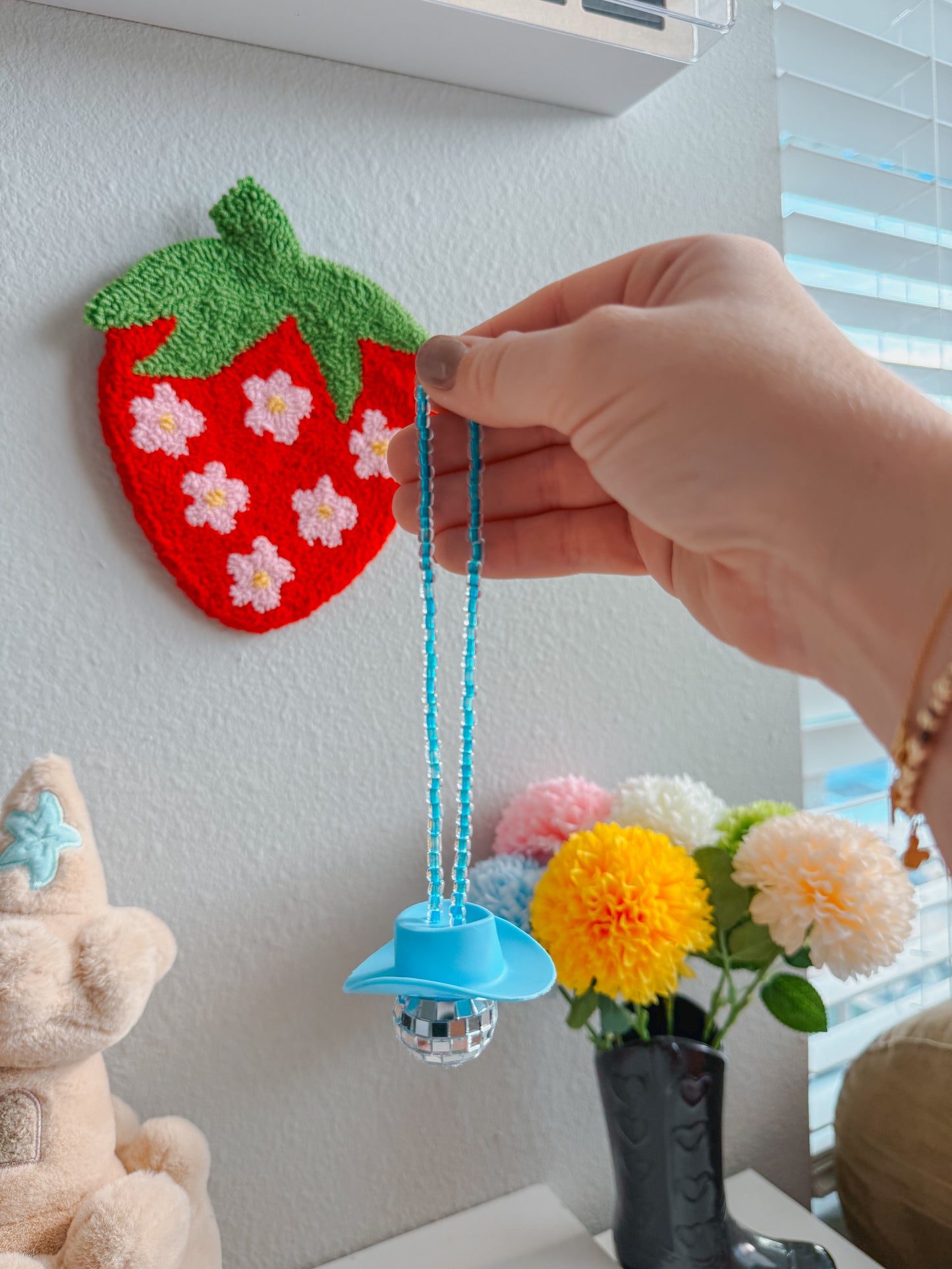 disco cowboy car hanging