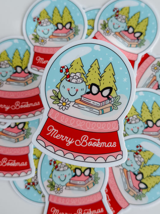 merry bookmas sticker