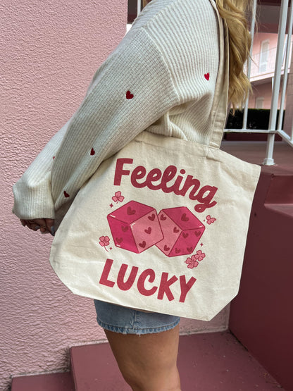 feeling lucky tote