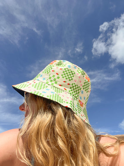 green bucket hat