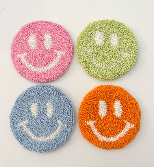 smiley mug rugs