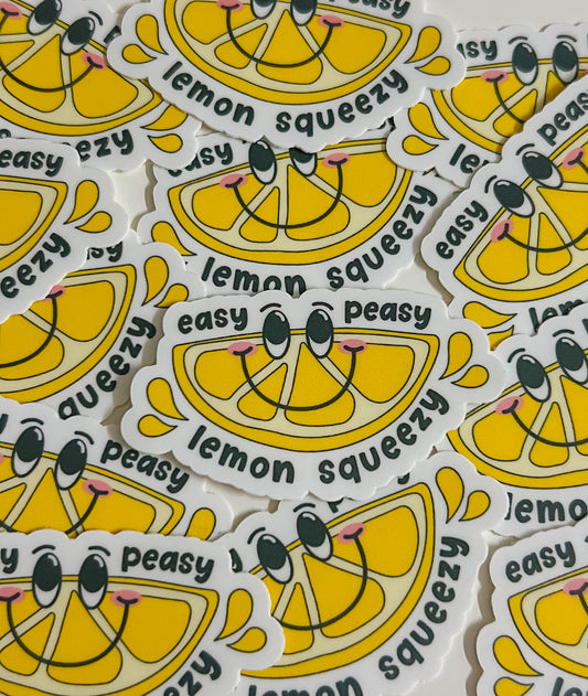 easy peasy lemon squeezy sticker