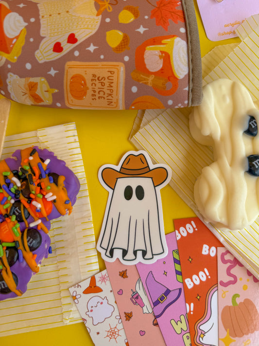 howdy ghost sticker
