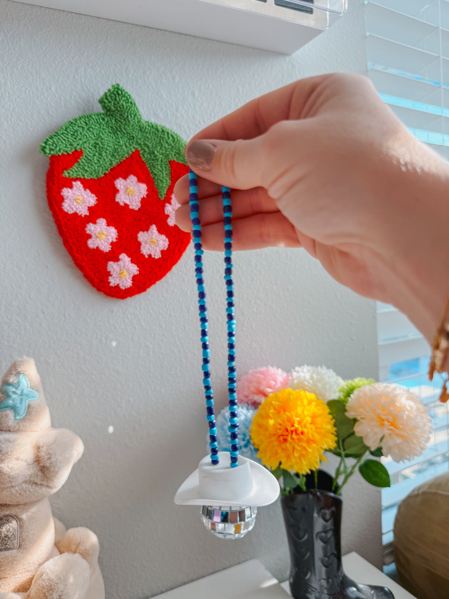 disco cowboy car hanging