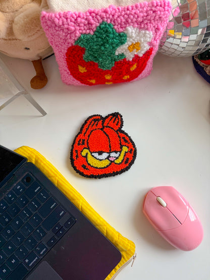 garfield mug rug