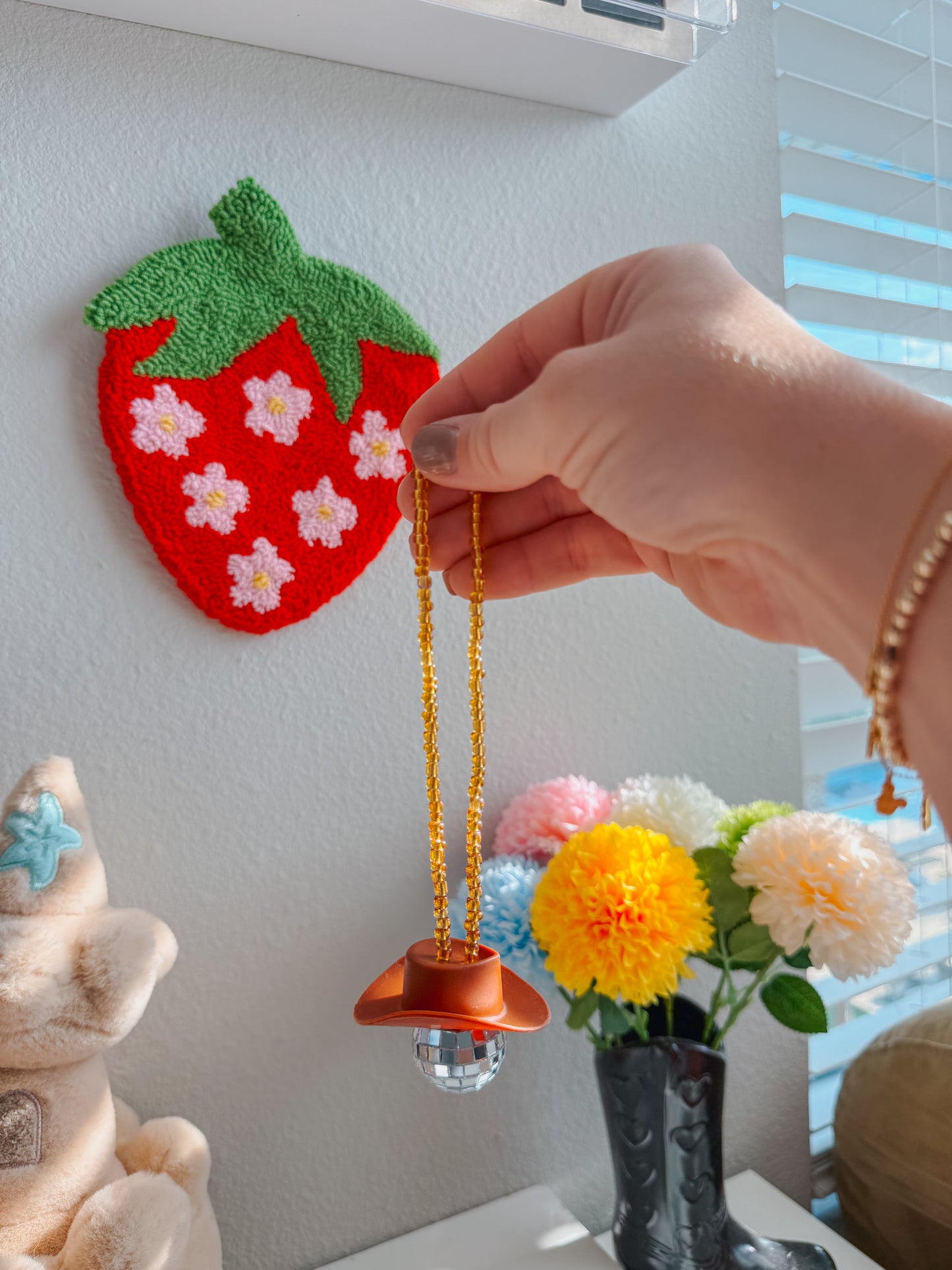 disco cowboy car hanging