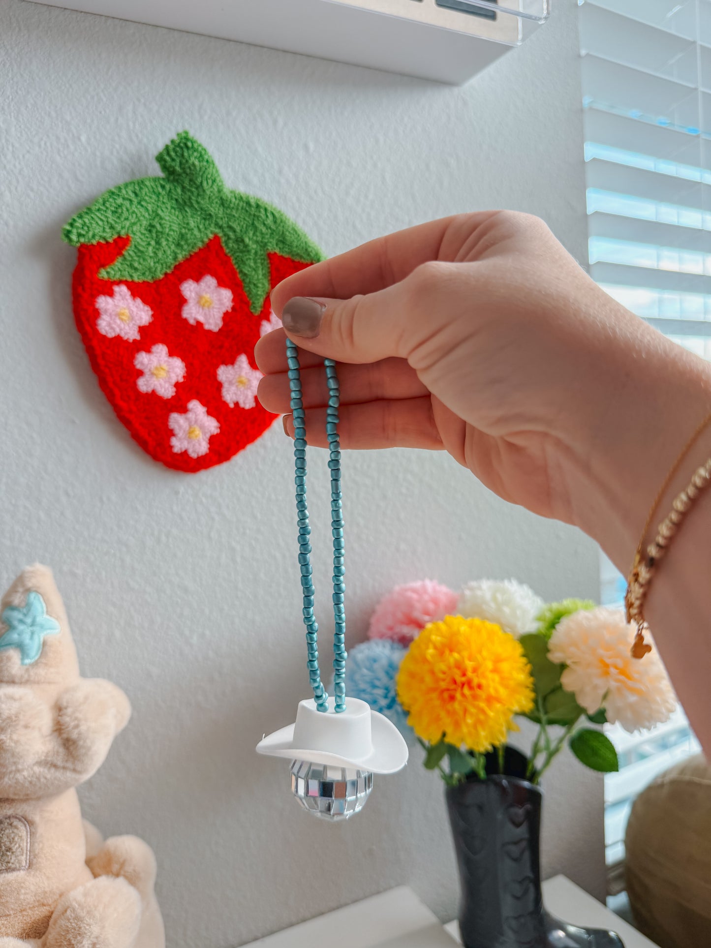 disco cowboy car hanging