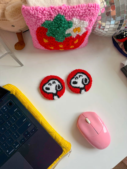 snoopy mug rugs