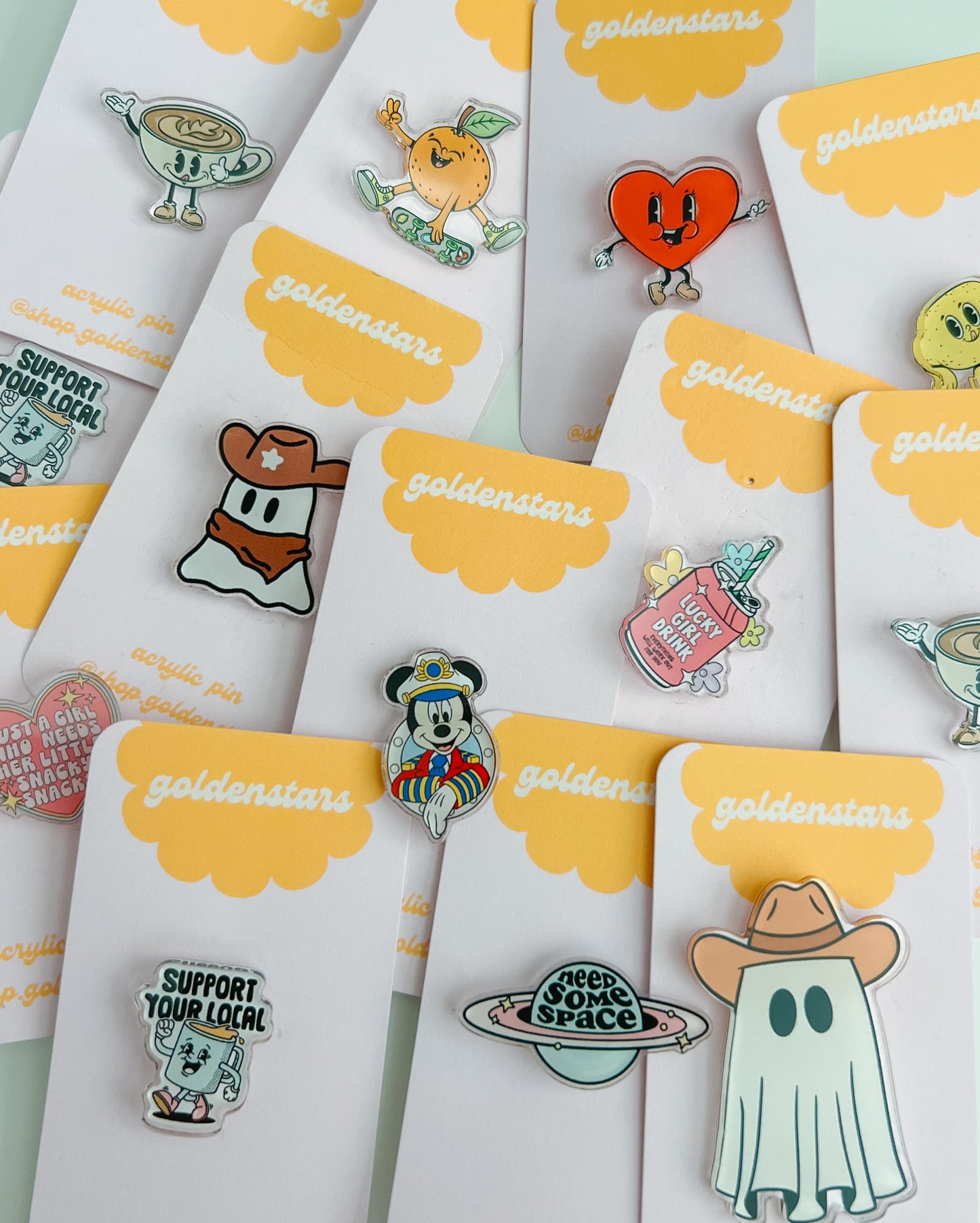 acrylic pins