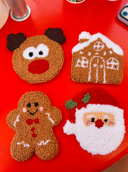 gingerbread house mug rug