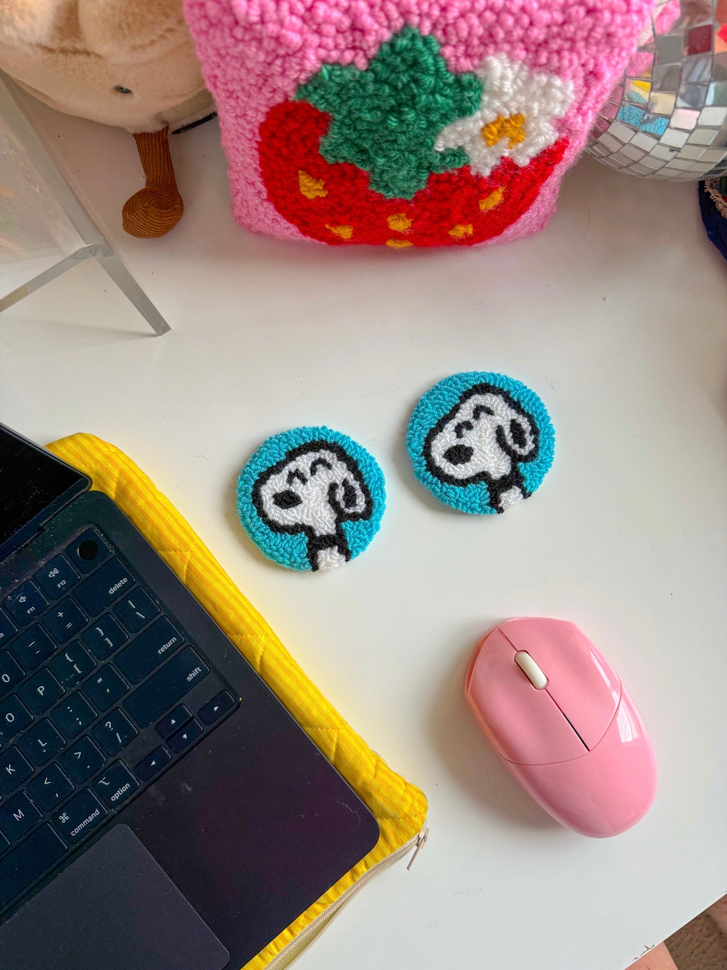 snoopy mug rugs