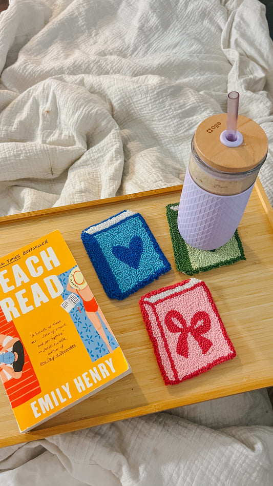 book shelf mug rugs